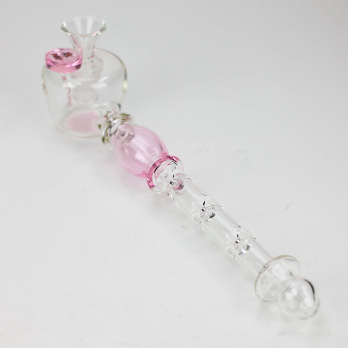 NG-9 inch Glass Handpipe [XY541] Glass Pipe High-End Brands Glass PINK