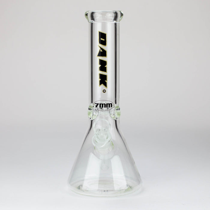 Dank -12" 7mm glass bong with Glitter Logo