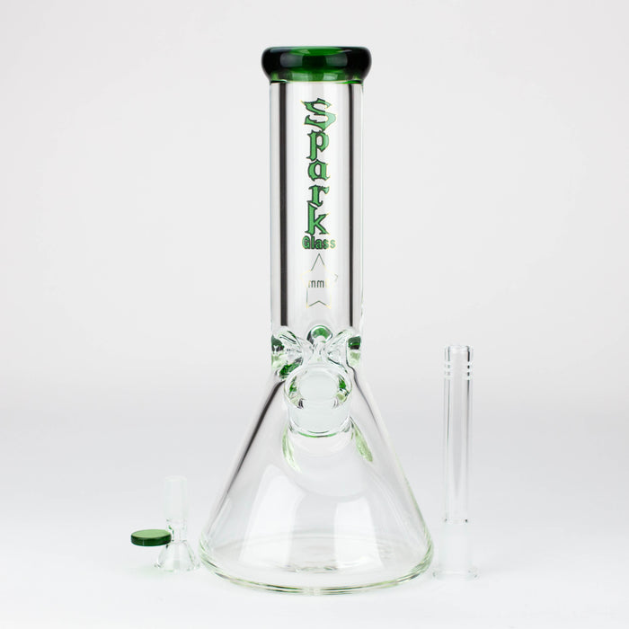 12" SPARK 9 mm glass beaker water bong [GB223] Glass Bong ONE