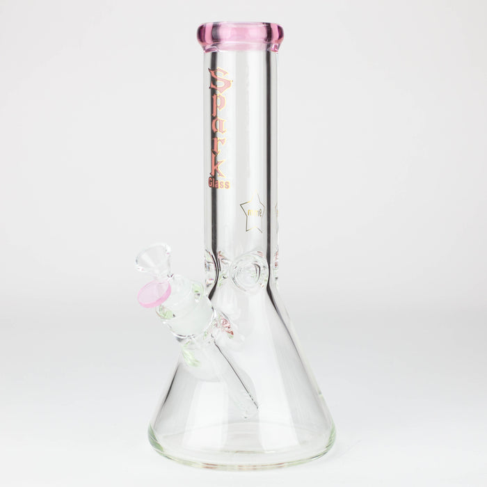 12" SPARK 9 mm glass beaker water bong [GB223] Glass Bong ONE Pink