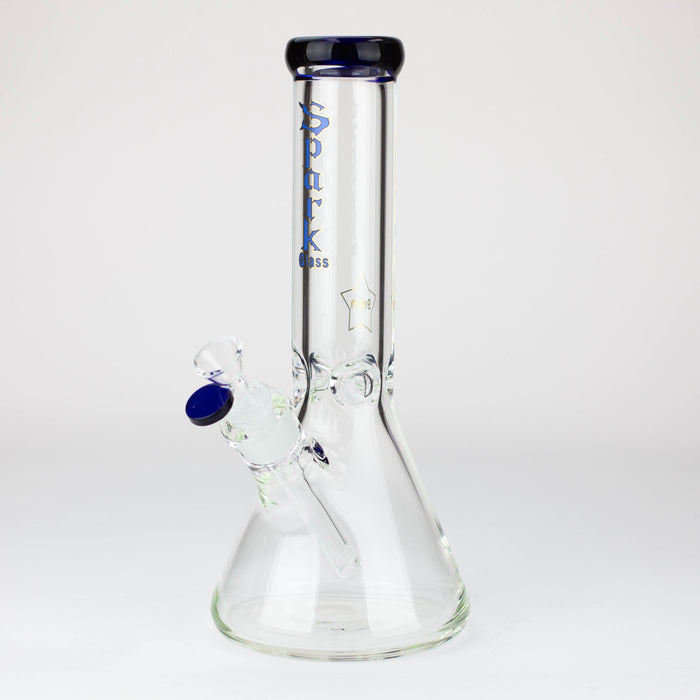 12" SPARK 9 mm glass beaker water bong [GB223] Glass Bong ONE Blue