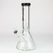 12" SPARK 9 mm glass beaker water bong [GB223] Glass Bong ONE T-Black