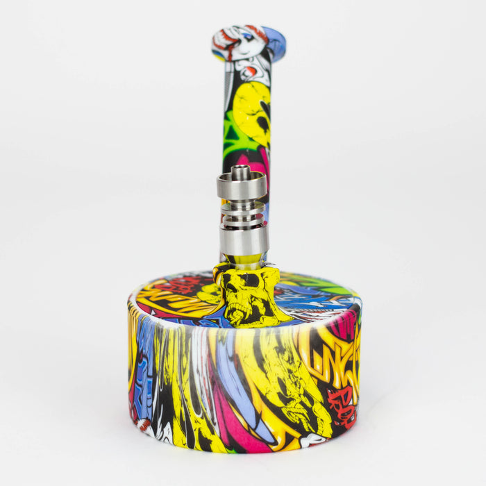 5" silicone detachable water bong with Titanium nail Resin · Silicone · Plastic Bong ONE