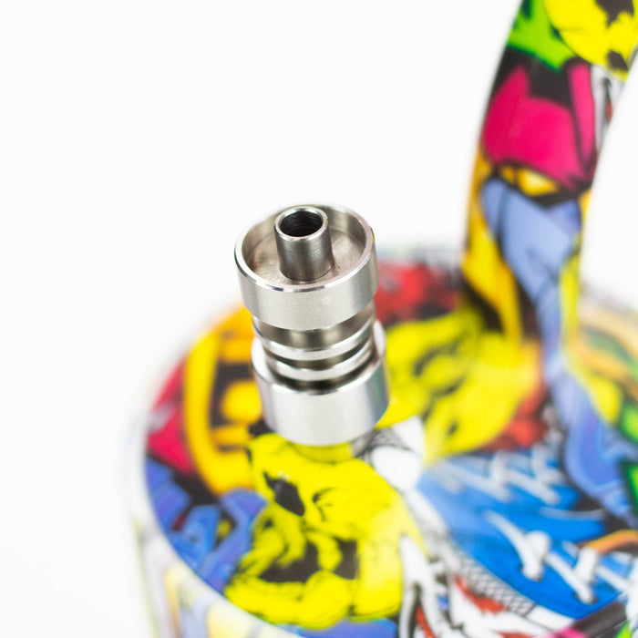 5" silicone detachable water bong with Titanium nail Resin · Silicone · Plastic Bong ONE