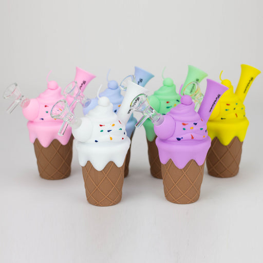 5.5" Silicone Ice Cream Water Pipe Bongs ONE