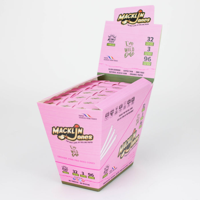 Macklin Jones - Rose Pink Pre-Rolled cone Box Pre-rolled Cone (Display Pack) Macklin Jones King (109 mm)