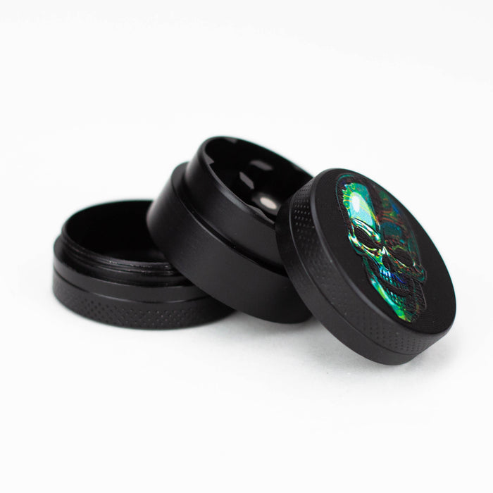 3-Piece Skull Mini Metal Grinder Box of 12 [TG854-UV3] Herb Grinder ONE