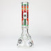 13.5” RM cartoon 9 mm glass Glow beaker water bong [GB21009] Glass Bong ONE GB21009-D