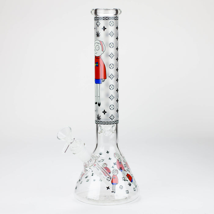 12" Cartoon glass water bong-Glow in the dark [GBT21004] Bongs ONE