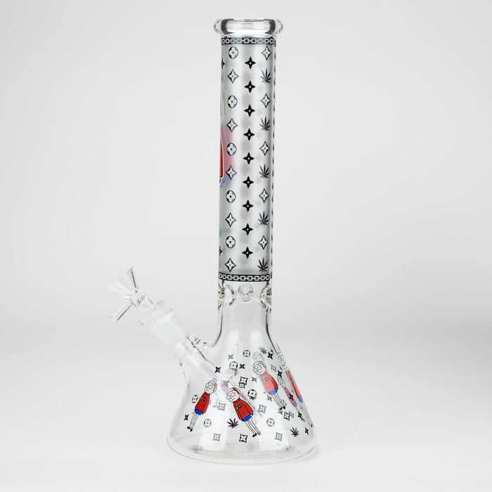 12" Cartoon glass water bong-Glow in the dark [GBT21004] Bongs ONE