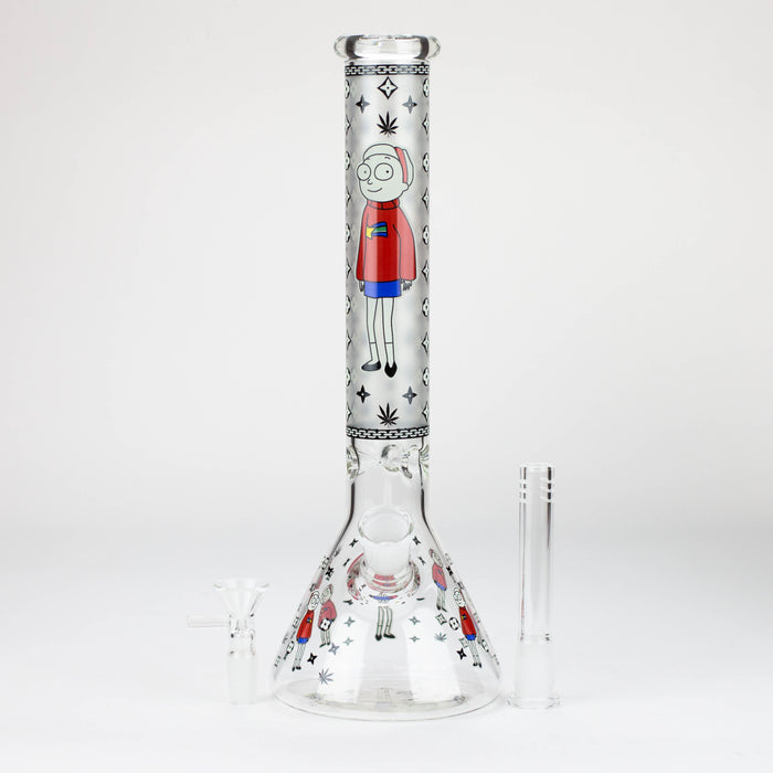 12" Cartoon glass water bong-Glow in the dark [GBT21004] Bongs ONE