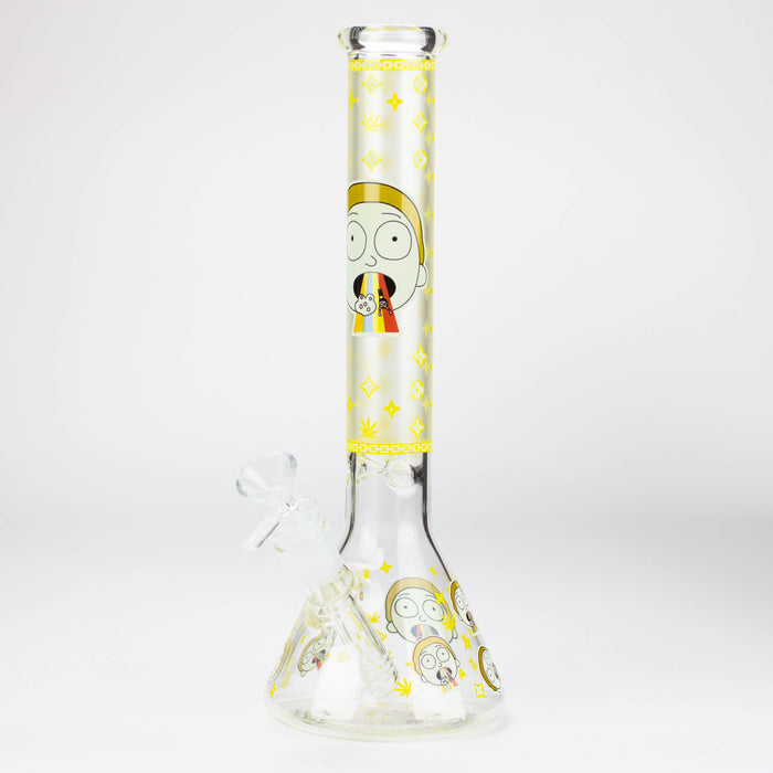 12" Cartoon glass water bong-Glow in the dark [GBT21004]