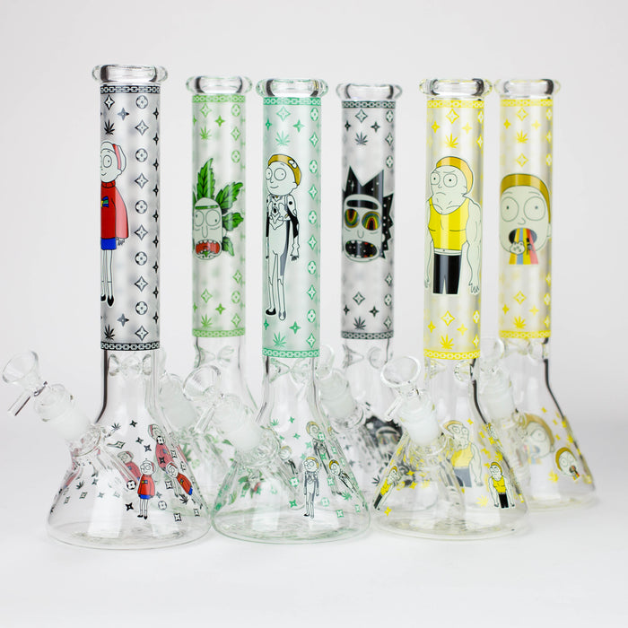 12" Cartoon glass water bong-Glow in the dark [GBT21004] Bongs ONE