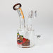 6.7" Glass 2-in-1 bubbler with graphic [C2675] Glass Bong Canadian Distributor Amber