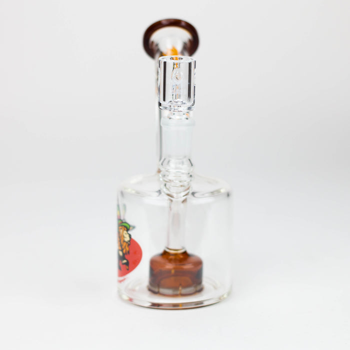 6.7" Glass 2-in-1 bubbler with graphic [C2675] Glass Bong Canadian Distributor