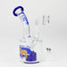 6.7" Glass 2-in-1 bubbler with graphic [C2675] Glass Bong Canadian Distributor Blue