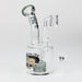 6.7" Glass 2-in-1 bubbler with graphic [C2675] Glass Bong Canadian Distributor Charcoal Black