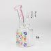 6.7" Glass 2-in-1 bubbler with graphic [C2675] Glass Bong Canadian Distributor Pink
