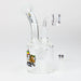6.7" Glass 2-in-1 bubbler with graphic [C2675] Glass Bong Canadian Distributor White