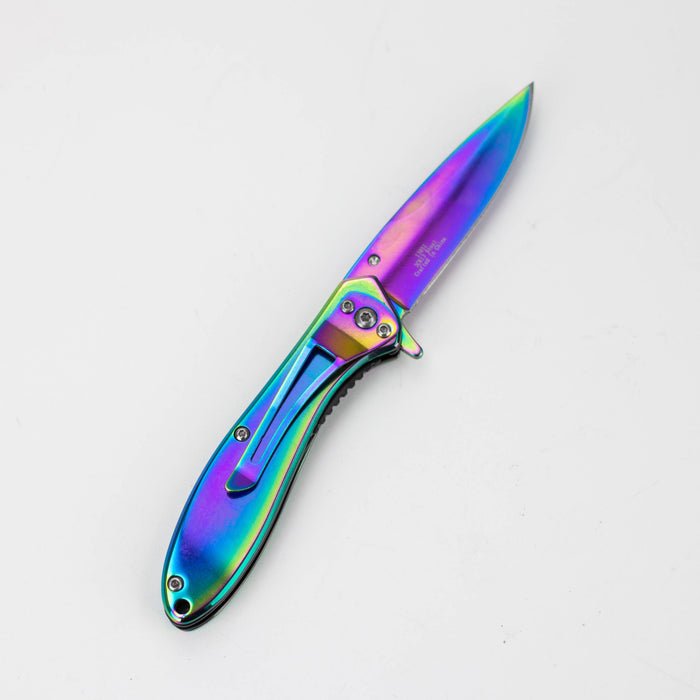 Defender-Xtreme Rainbow 7" Folding Knife [13051]