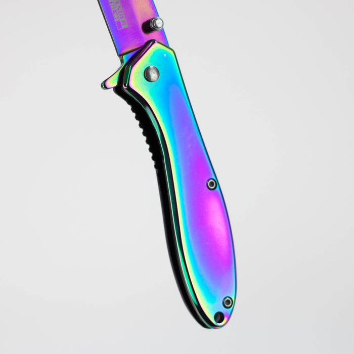 Defender-Xtreme Rainbow 7" Folding Knife [13051]