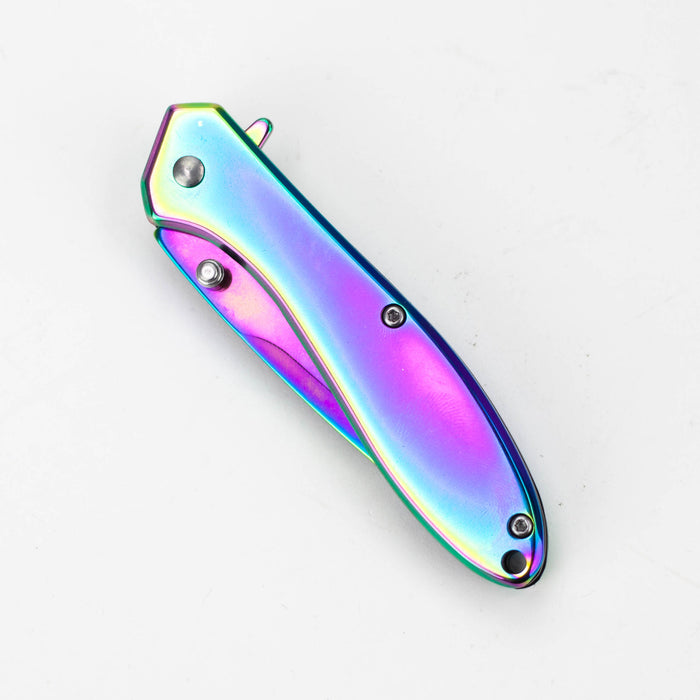 Defender-Xtreme Rainbow 7" Folding Knife [13051]