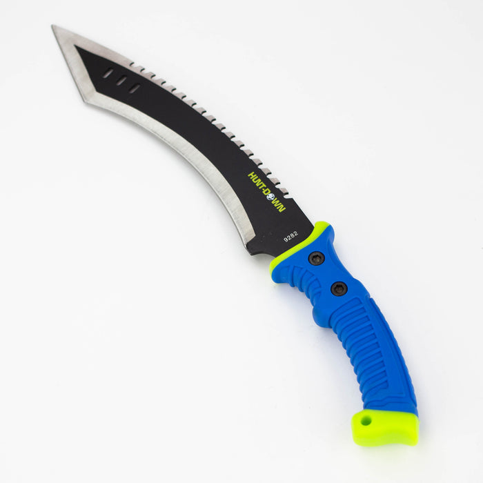 16" Hunt-Down Full Tang Hunting Knife with Rubber Handle [9282]