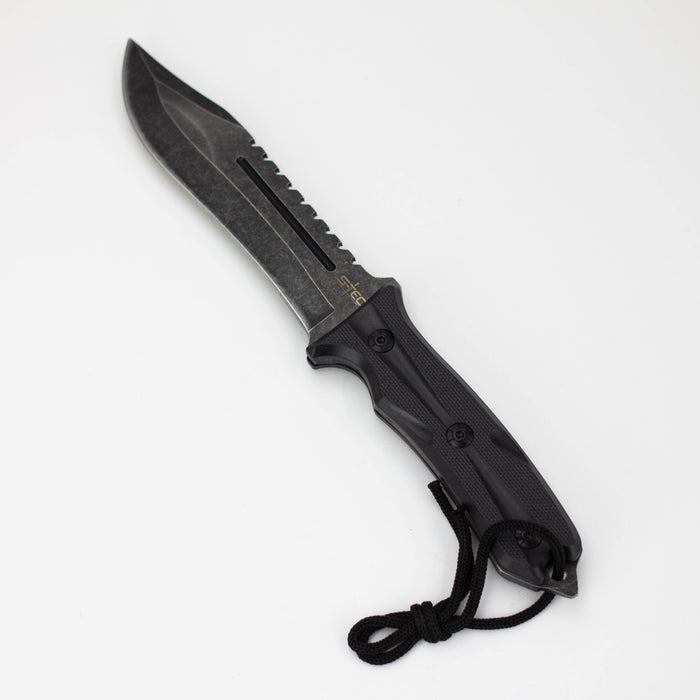 11.8″ Fixed Blade Hunting Knife with G10 Handle [T22001BK]