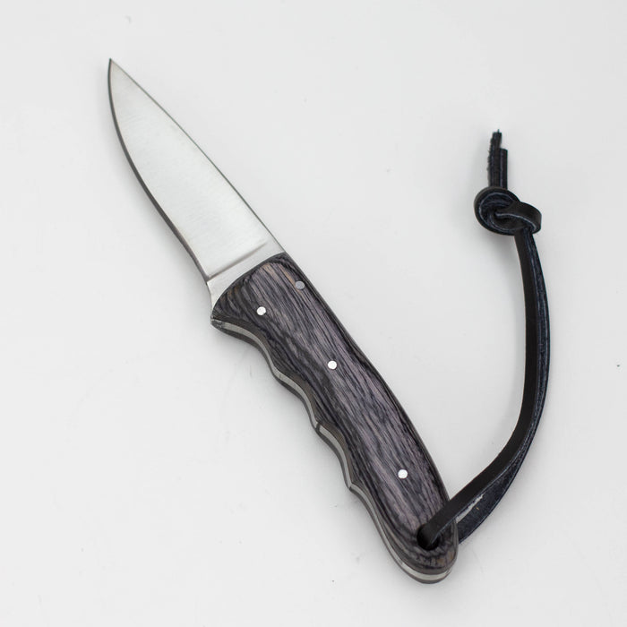 Red Deer 7.5 Inches Full Tang Gray Pakka Wood Hunting Knife [RD-107] Fixed Blade Knives Canadian Distributor