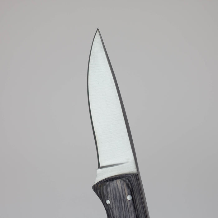Red Deer 7.5 Inches Full Tang Gray Pakka Wood Hunting Knife [RD-107] Fixed Blade Knives Canadian Distributor