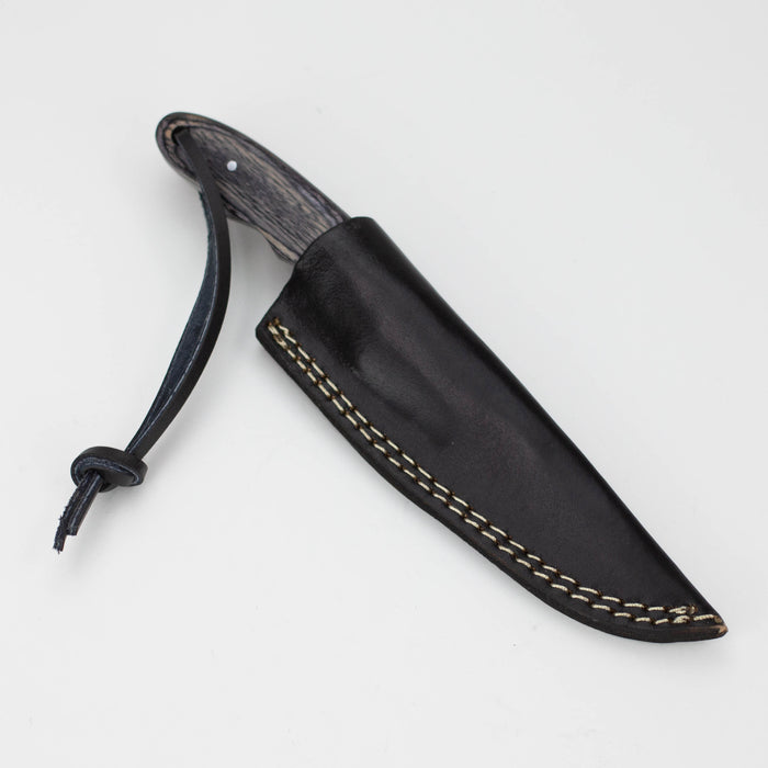 Red Deer 7.5 Inches Full Tang Gray Pakka Wood Hunting Knife [RD-107] Fixed Blade Knives Canadian Distributor