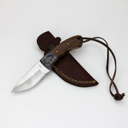 Red Deer® Full Tang Hunting Knife Wood Handle [RD-130] Fixed Blade Knife Canadian Distributor