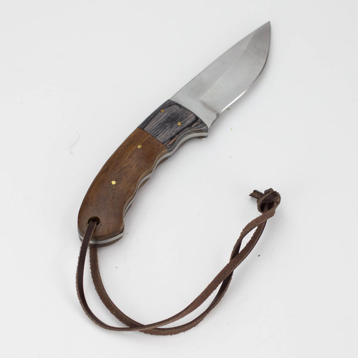 Red Deer® Full Tang Hunting Knife Wood Handle [RD-130] Fixed Blade Knife Canadian Distributor