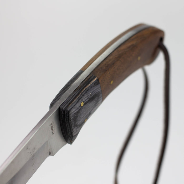 Red Deer® Full Tang Hunting Knife Wood Handle [RD-130] Fixed Blade Knife Canadian Distributor