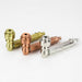 3.5" Metal Pipe set with screen Box of 12 [HX255L] Metal Hand Pipe Purple Haze Smoke Inc