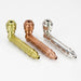 3.5" Metal Pipe set with screen Box of 12 [HX255L] Metal Hand Pipe Purple Haze Smoke Inc