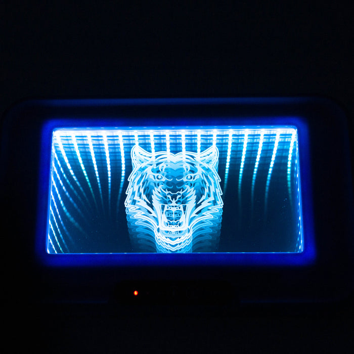 Infinity Mirror LED Rolling Tray ROLLING ACCESSORIES Purple Haze Smoke Inc LION