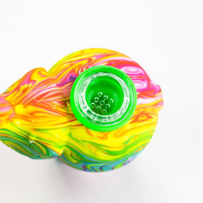 4.5" Assorted silicone elephant bubbler [QT002D] Silicone Pipe Purple Haze Smoke Inc