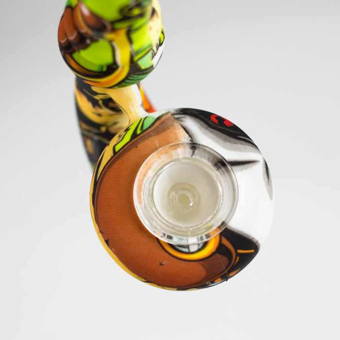 4.5" Assorted silicone U shape hand pipe [QT062D]