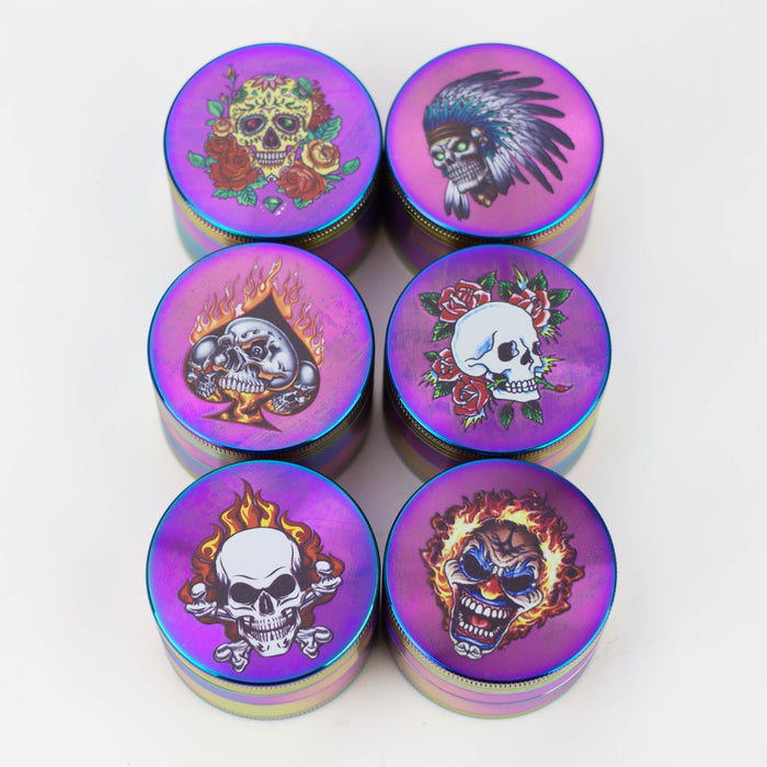 4 parts SMALL RAINBOW SKULL GRINDER Box of 12