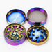 4 parts RAINBOW CONCAVE GRINDER Box of 6 Display Purple Haze Smoke Inc