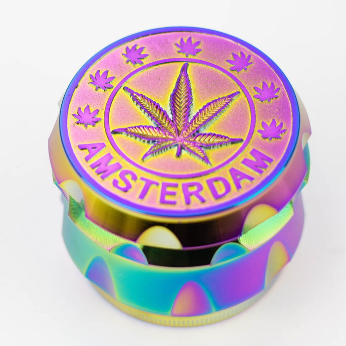 4 parts AMSTERDAM GRINDER Box of 6 Herb Grinder Purple Haze Smoke Inc