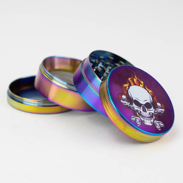 4 parts SMALL RAINBOW SKULL GRINDER Box of 12