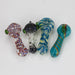 3.5” Assorted design Soft glass hand pipe Jar of 20 Glass Pipe ONE