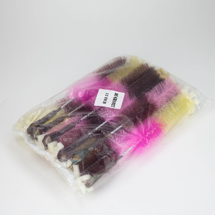 12" Nylon tube muti-color brush Pack of 12 Brush ONE
