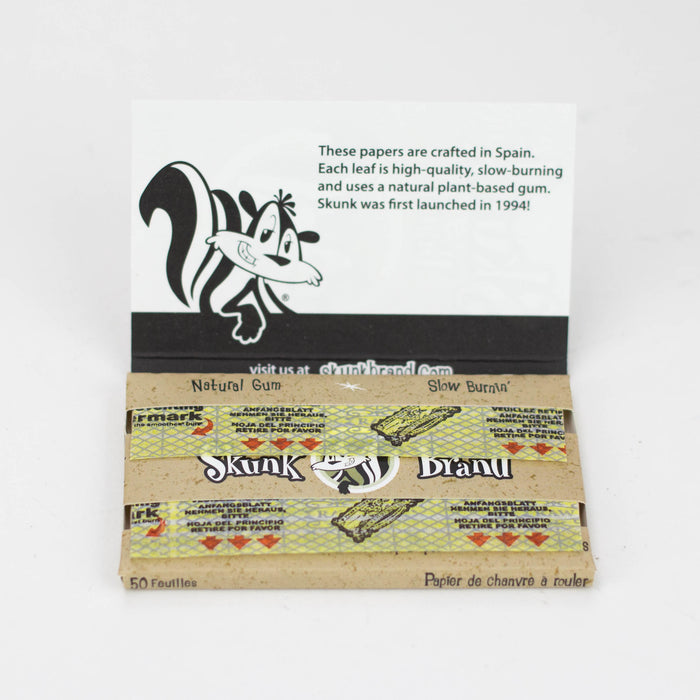 Skunk Brand Hemp Rolling Papers Single Wide Box of 25