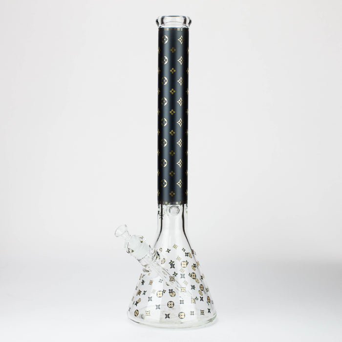 20" Luxury Patterned 9 mm glass water bong [GBT2103] Glass Bong ONE GBT2103-A