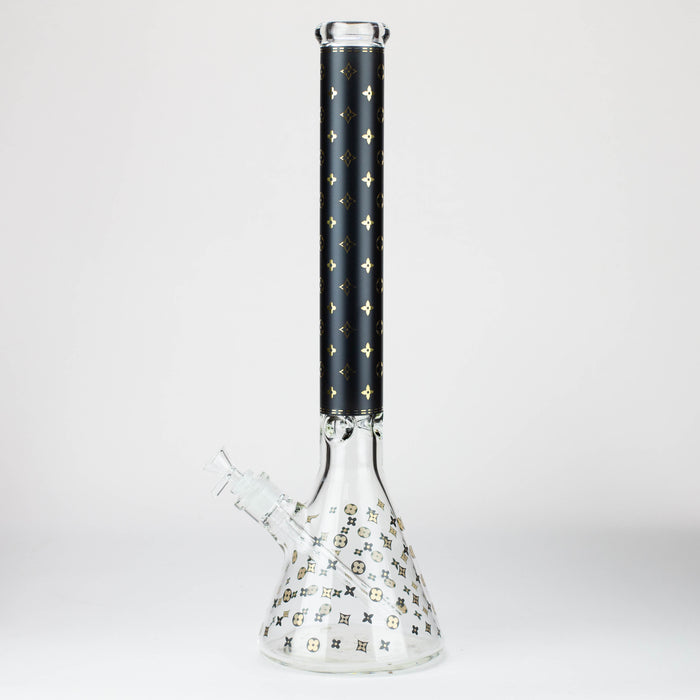 20" Luxury Patterned 9 mm glass water bong [GBT2103] Glass Bong ONE