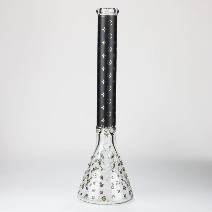 20" Luxury Patterned 9 mm glass water bong [GBT2103] Glass Bong ONE