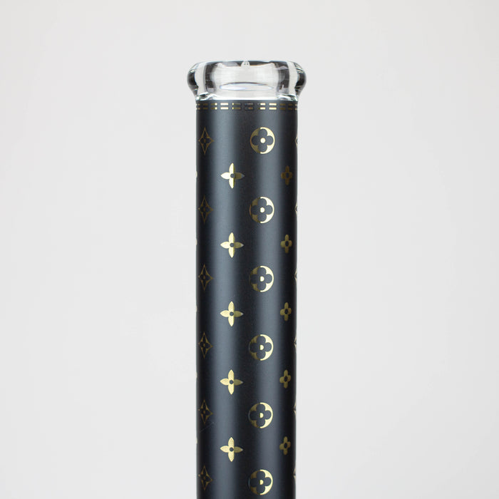 20" Luxury Patterned 9 mm glass water bong [GBT2103] Glass Bong ONE